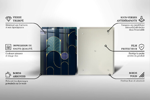 Üveg vágódeszka Absztrakt téma