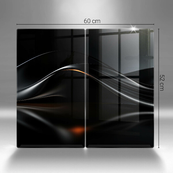 Üveg vágódeszka Absztrakt 3D-s tervezés