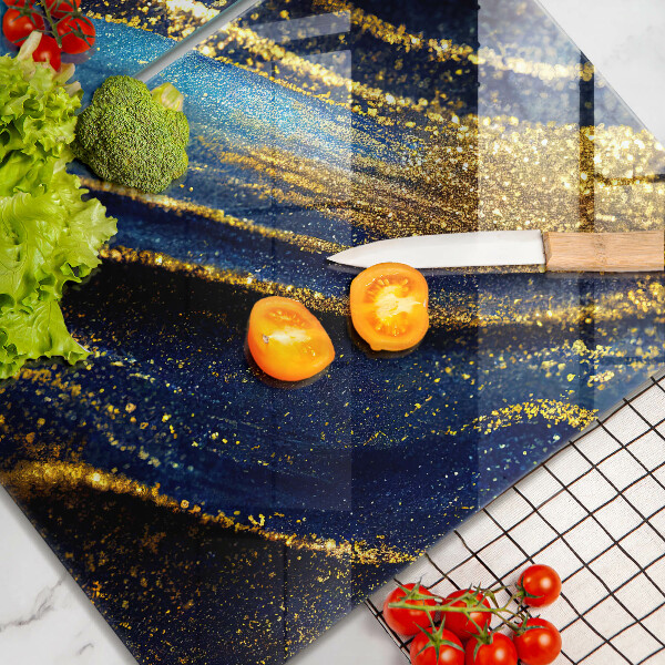 Üveg vágódeszka Sötétkék absztrakció