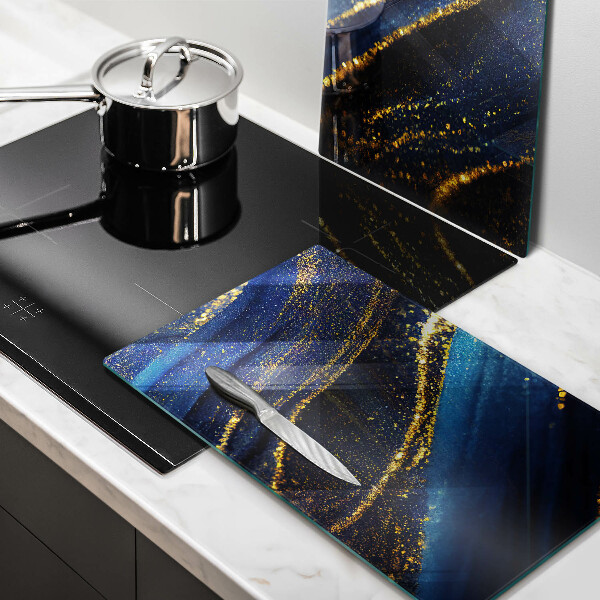 Üveg vágódeszka Sötétkék absztrakció