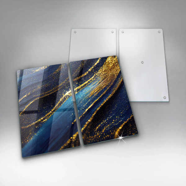 Üveg vágódeszka Sötétkék absztrakció