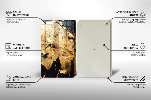 Üveg vágódeszka Elegáns festék textúra