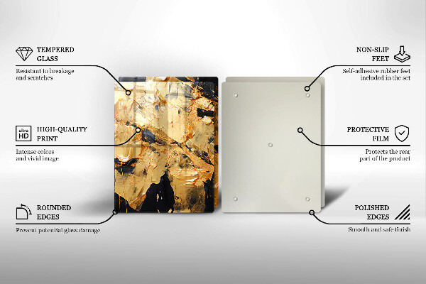 Üveg vágódeszka Elegáns festék textúra