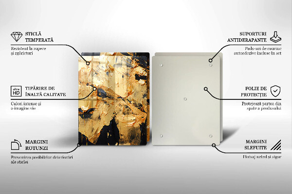 Üveg vágódeszka Elegáns festék textúra