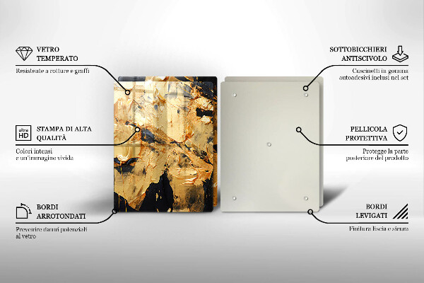 Üveg vágódeszka Elegáns festék textúra