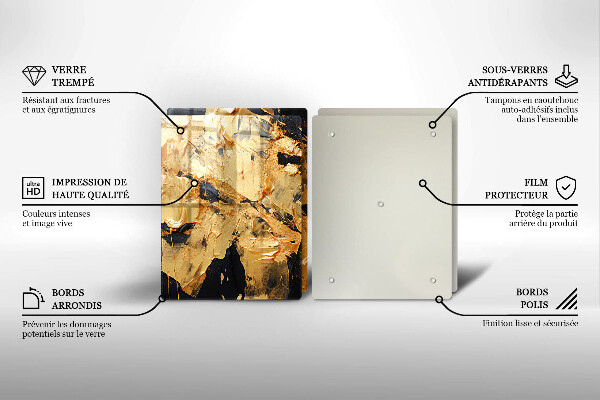 Üveg vágódeszka Elegáns festék textúra