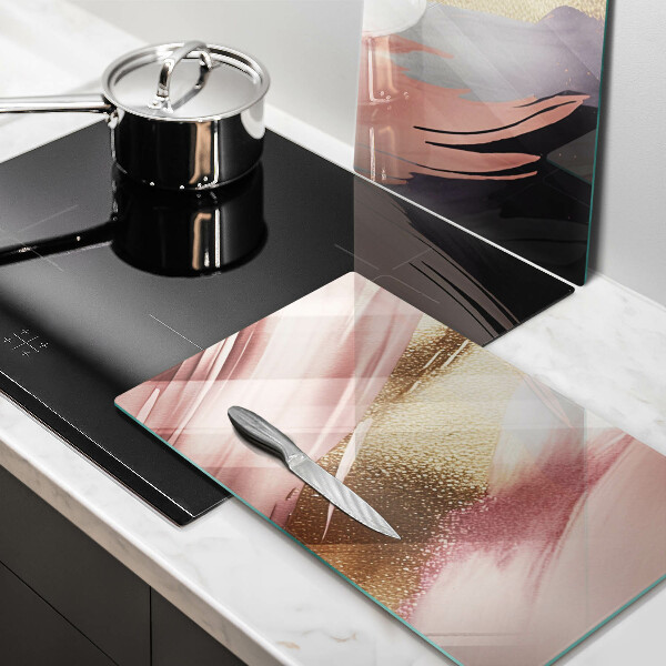 Üveg vágódeszka Pasztell foltok