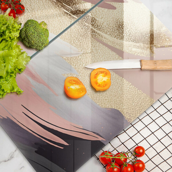 Üveg vágódeszka Pasztell foltok