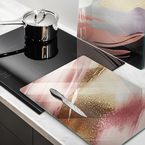 Üveg vágódeszka Pasztell foltok