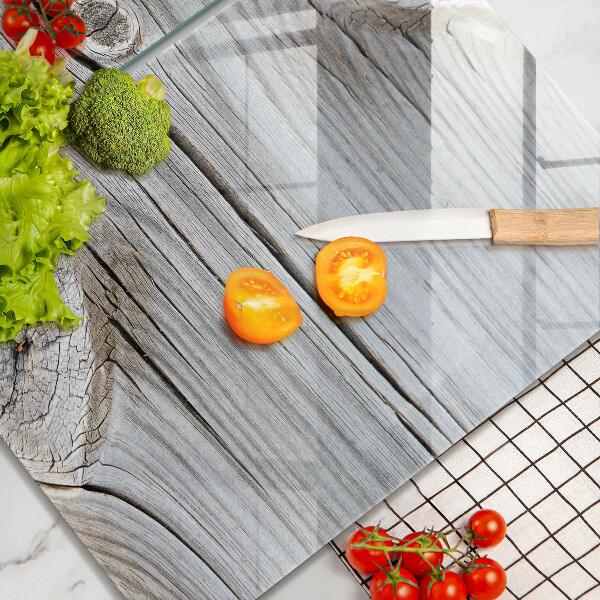 Üveg vágódeszka Világos fa szerkezet