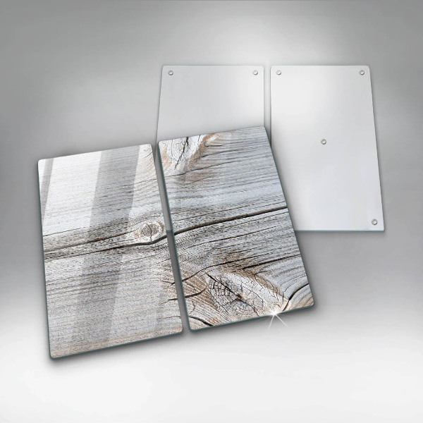 Üveg vágódeszka Világos fa szerkezet