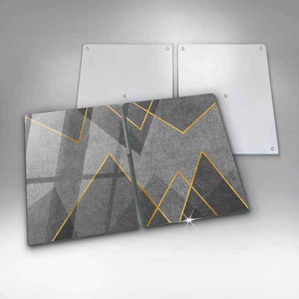 Üveg vágódeszka Éles formák