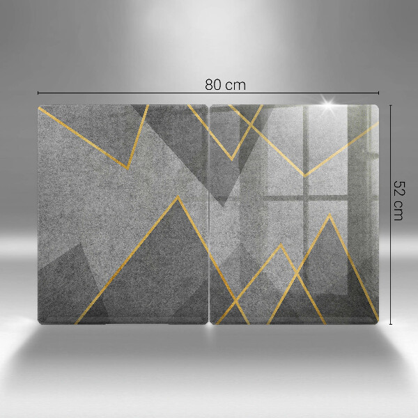 Üveg vágódeszka Éles formák