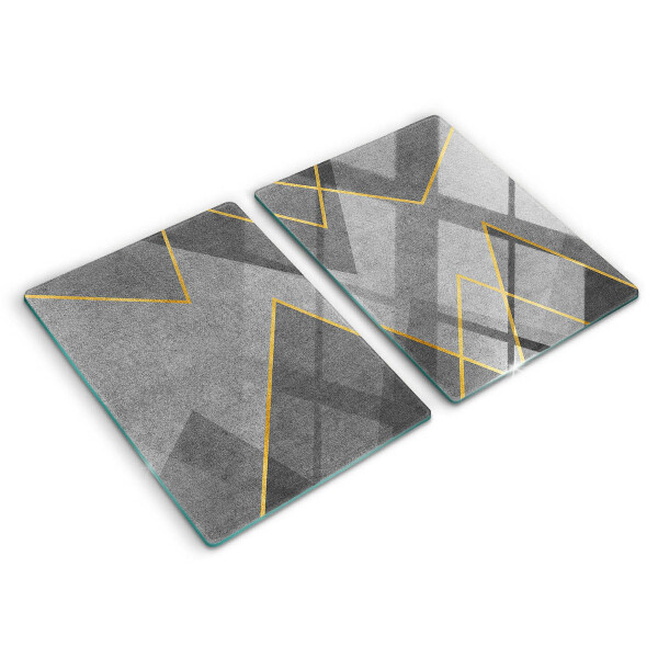 Üveg vágódeszka Éles formák