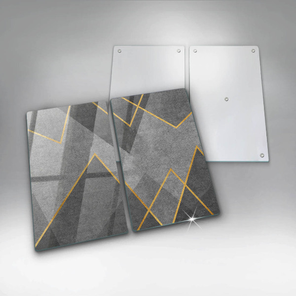 Üveg vágódeszka Éles formák