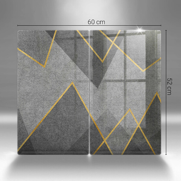 Üveg vágódeszka Éles formák