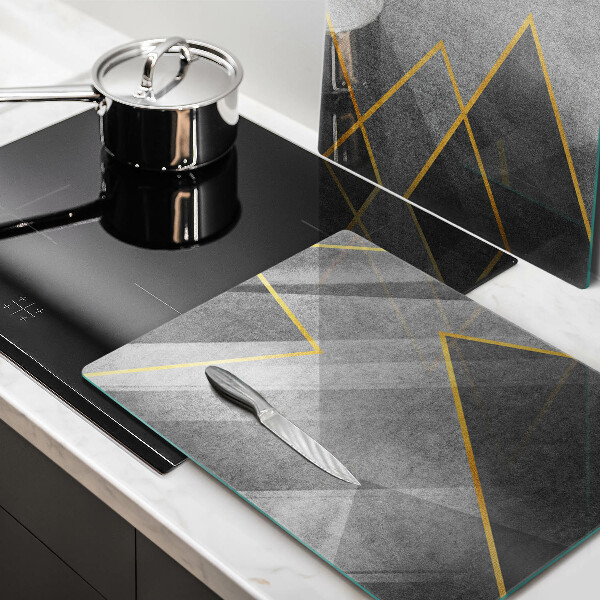 Üveg vágódeszka Éles formák