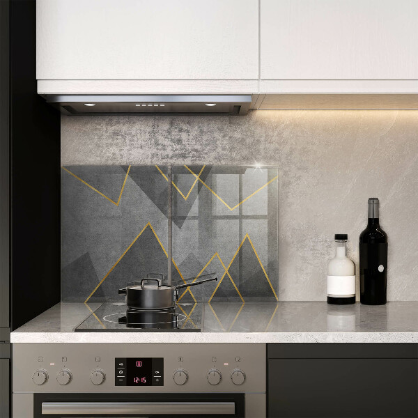 Üveg vágódeszka Éles formák