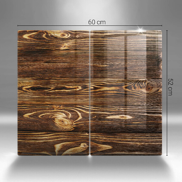 Üveg vágódeszka Fa textúra