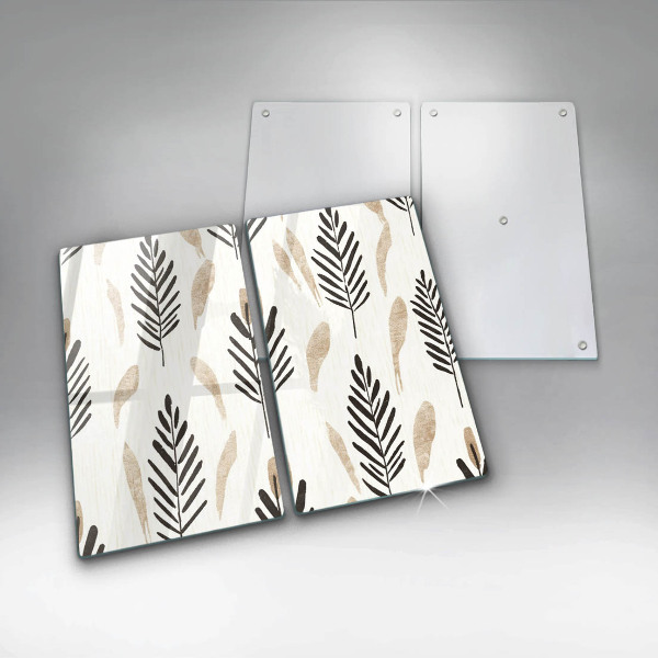 Üveg vágódeszka Boho növények