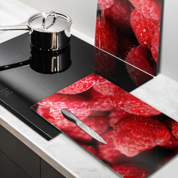 Üveg vágódeszka Málna gyümölcs