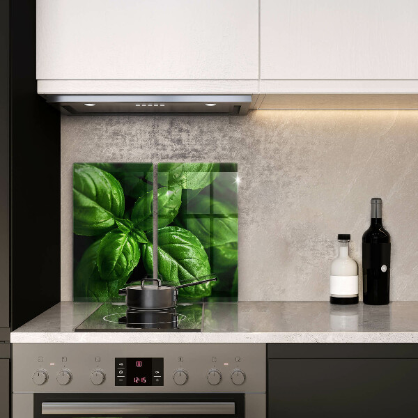 Üveg vágódeszka Bazsalikom