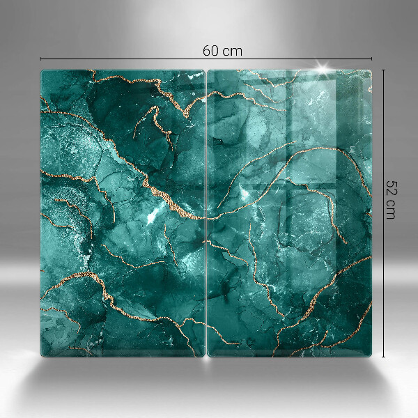 Üveg vágódeszka Kék márvány