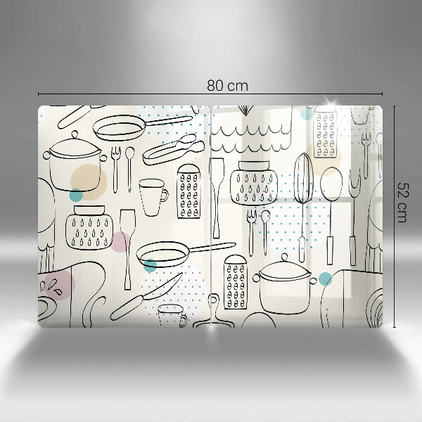 Üveg vágódeszka Konyhai kiegészítők