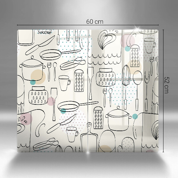 Üveg vágódeszka Konyhai kiegészítők