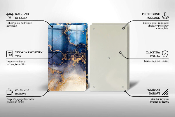 Üveg vágódeszka Márvány absztrakció