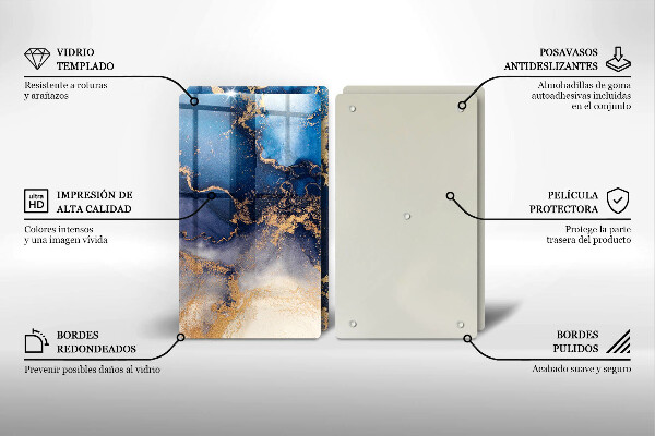 Üveg vágódeszka Márvány absztrakció