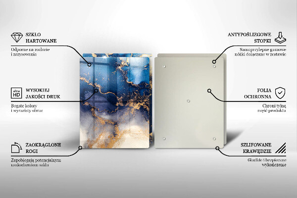 Üveg vágódeszka Márvány absztrakció