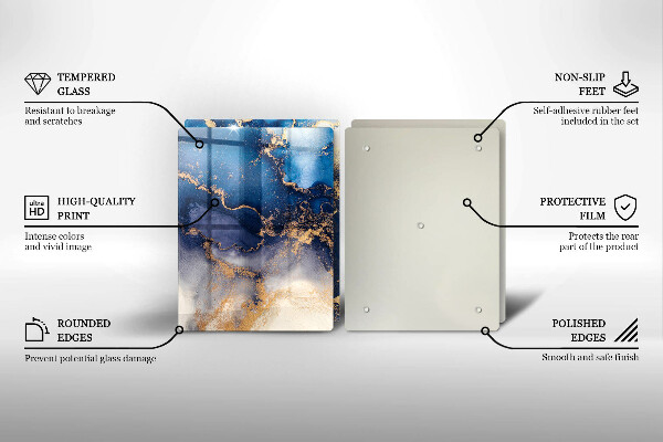 Üveg vágódeszka Márvány absztrakció