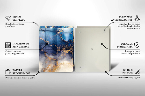 Üveg vágódeszka Márvány absztrakció