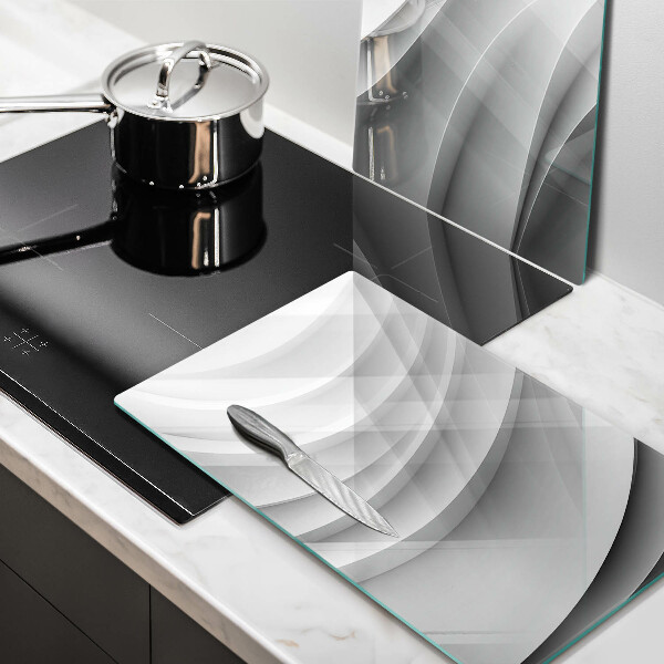 Üveg vágódeszka Geometriai vonalak