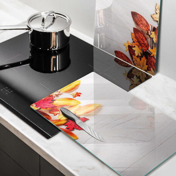 Üveg vágódeszka Őszi levelek
