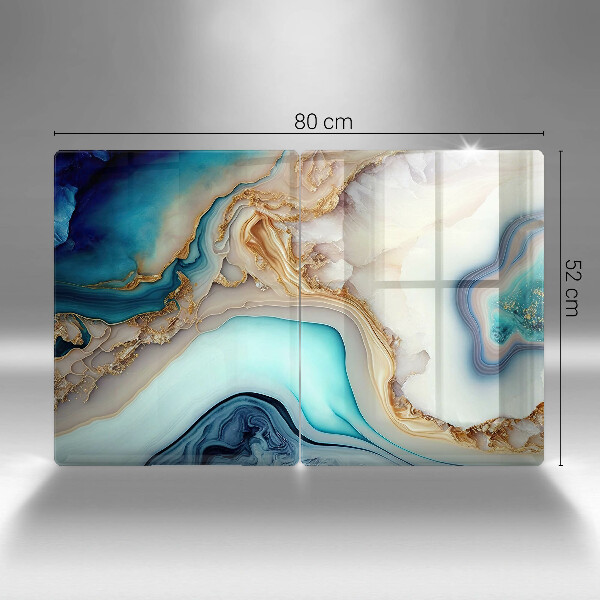 Üveg vágódeszka Tarka márvány