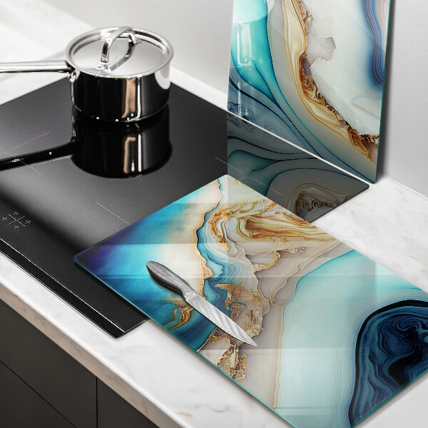 Üveg vágódeszka Tarka márvány