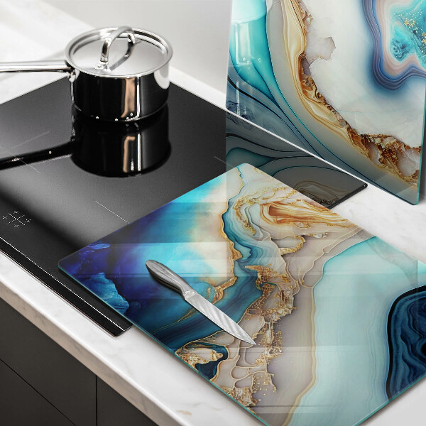 Üveg vágódeszka Tarka márvány