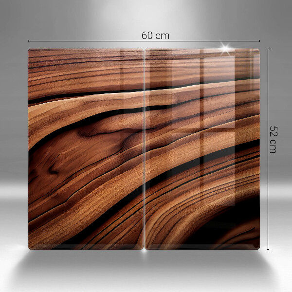 Üveg vágódeszka Fa szerkezet