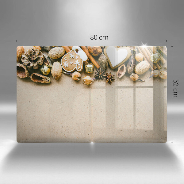 Üveg vágódeszka karácsonyi díszek