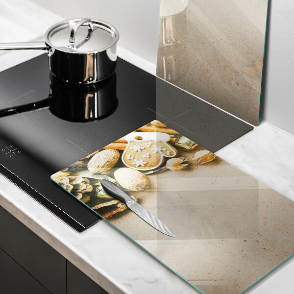 Üveg vágódeszka karácsonyi díszek