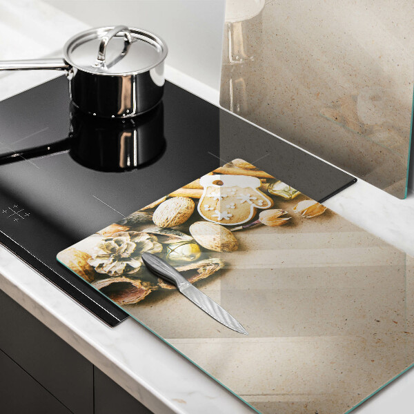 Üveg vágódeszka karácsonyi díszek