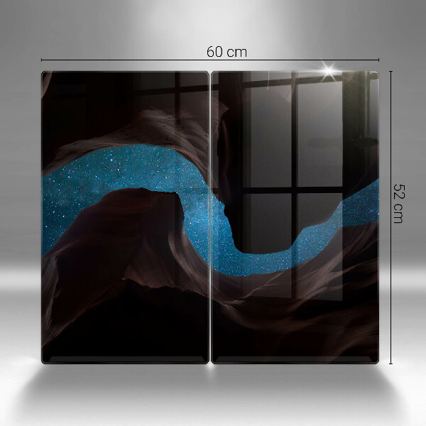 Üveg vágódeszka Csillagos égbolt