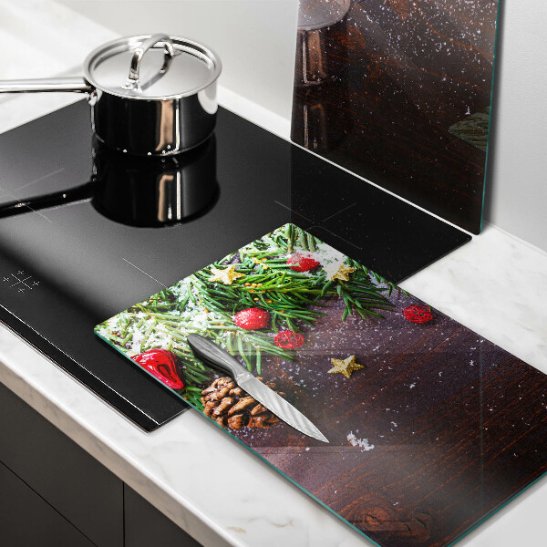 Üveg vágódeszka Karácsonyi dekoráció