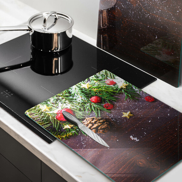 Üveg vágódeszka Karácsonyi dekoráció