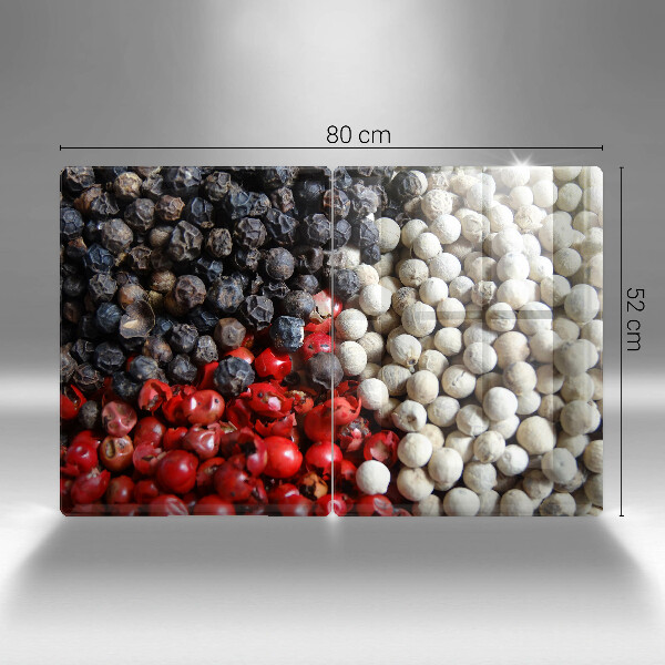 Üveg vágódeszka Fekete bors