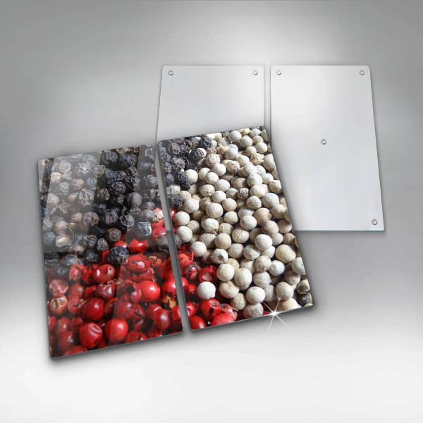 Üveg vágódeszka Fekete bors