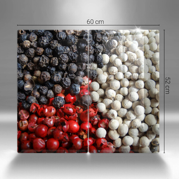 Üveg vágódeszka Fekete bors