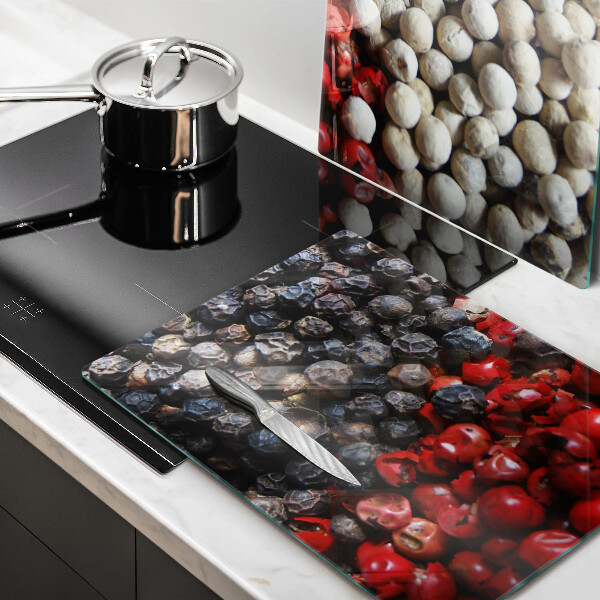Üveg vágódeszka Fekete bors